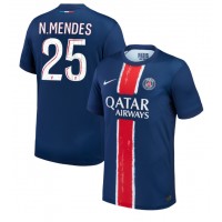 Paris Saint-Germain Nuno Mendes #25 Kotipaita 2024-25 Lyhythihainen